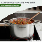 Faitout En Inox 18/10 Triply Fackelmann Vita3 - Inox