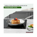 Padella In Acciaio Inox 18/10 Triply Fackelmann Vita3 - Inox