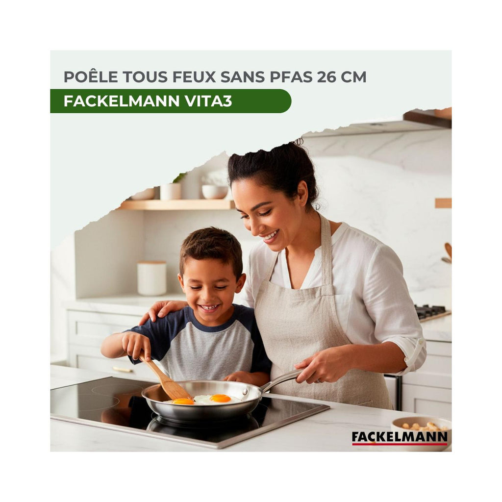 Padella In Acciaio Inox 18/10 Triply Fackelmann Vita3 - Inox