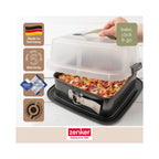 Square Springform Tin with Lid Zenker Bake Click And Go - Black