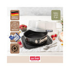 Round Springform Tin With Transport Lid Zenker Bake Click And Go - Black