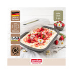 Rectangular Cake Tin with Transport Lid Zenker Bake Click And Go - Black