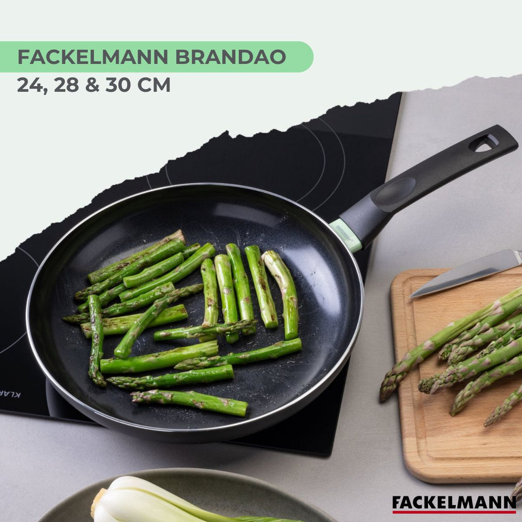 Set Di 3 Padelle Antiaderenti In Ceramica Fackelmann Brandao - Nero/Verde