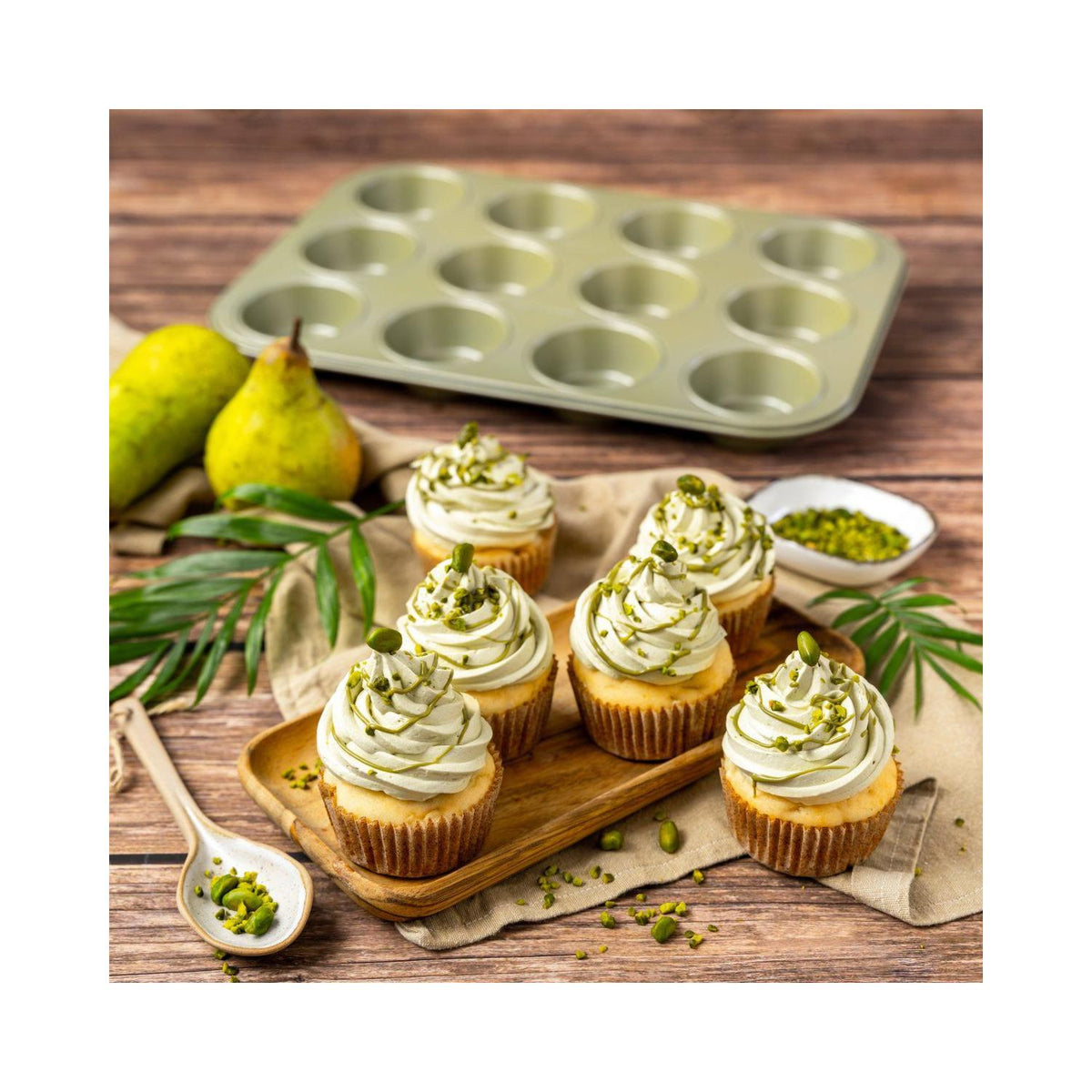 Set Da 2 Pezzi Speciale Muffin Zenker Green Vision - Verde/Marrone