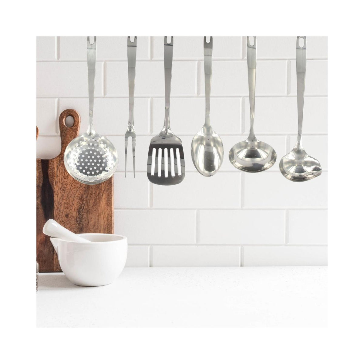 Juego De Utensilios De Cocina 6 Piezas Acero Inoxidable Fackelmann Oxford - Acero Inoxidable