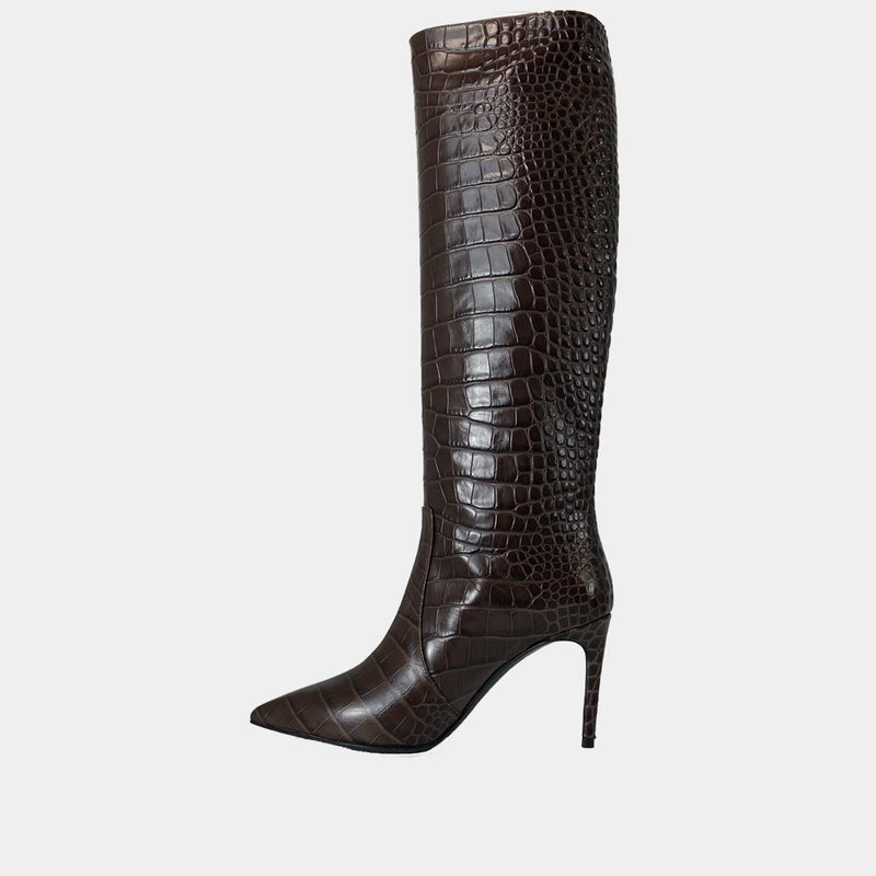 Bottes Clio Tuil Moonlight - Cuir Croco Marron