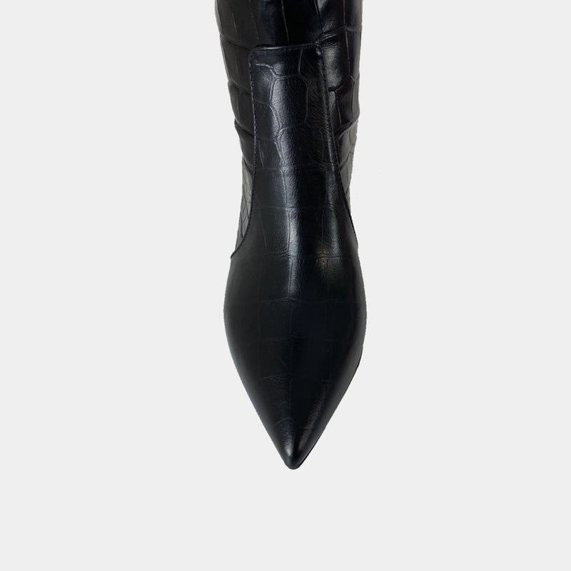 Bottes Clio Tuil Moonlight - Cuir Croco Noir