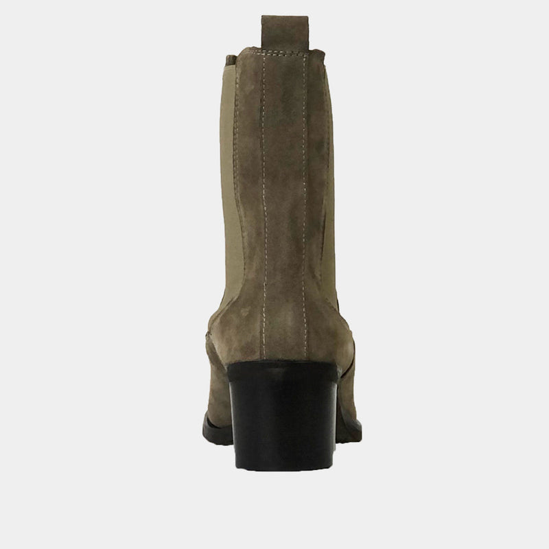 Boots Ann Tuil Moove - Velours Beige