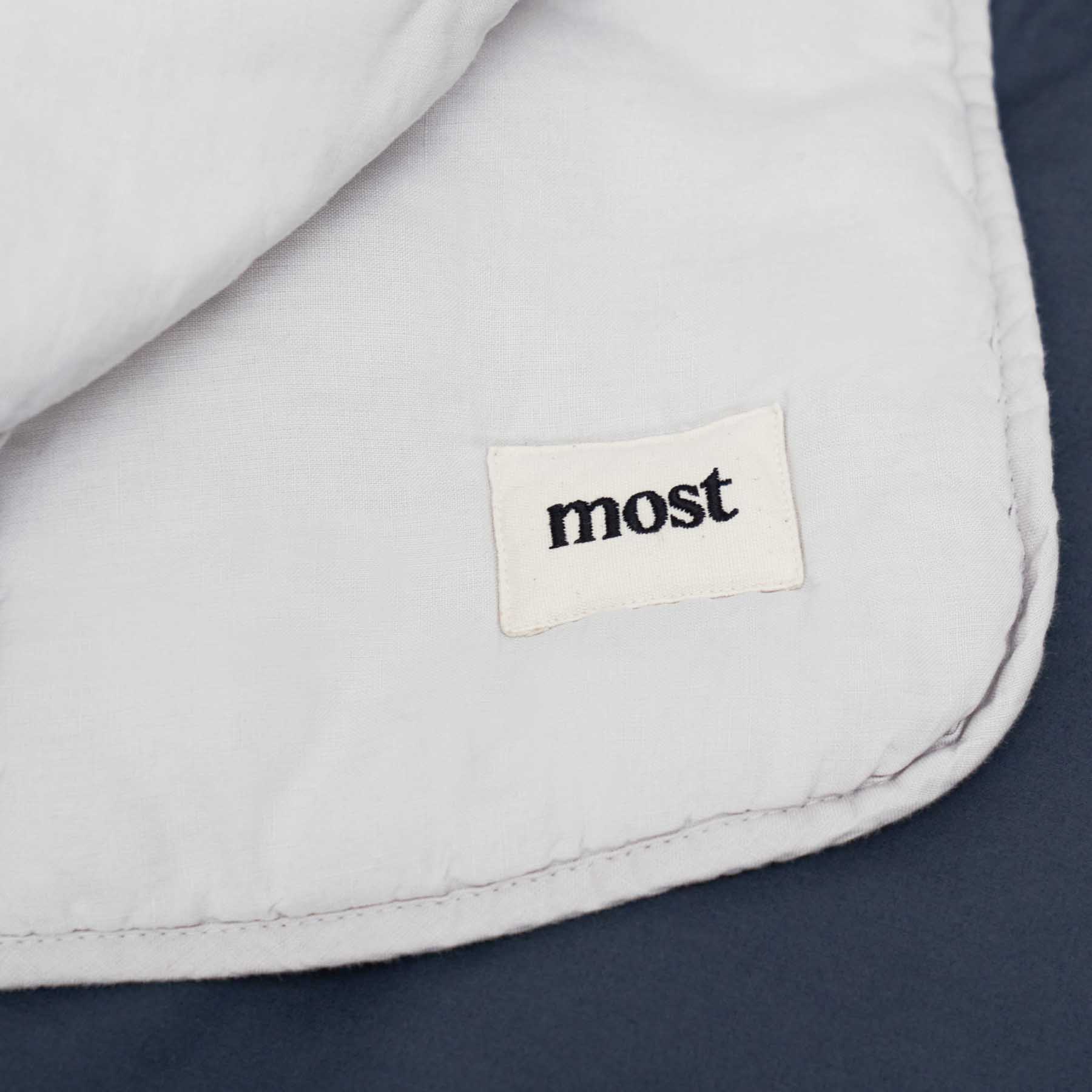 Washed Linen Quilt - Pebble Grey