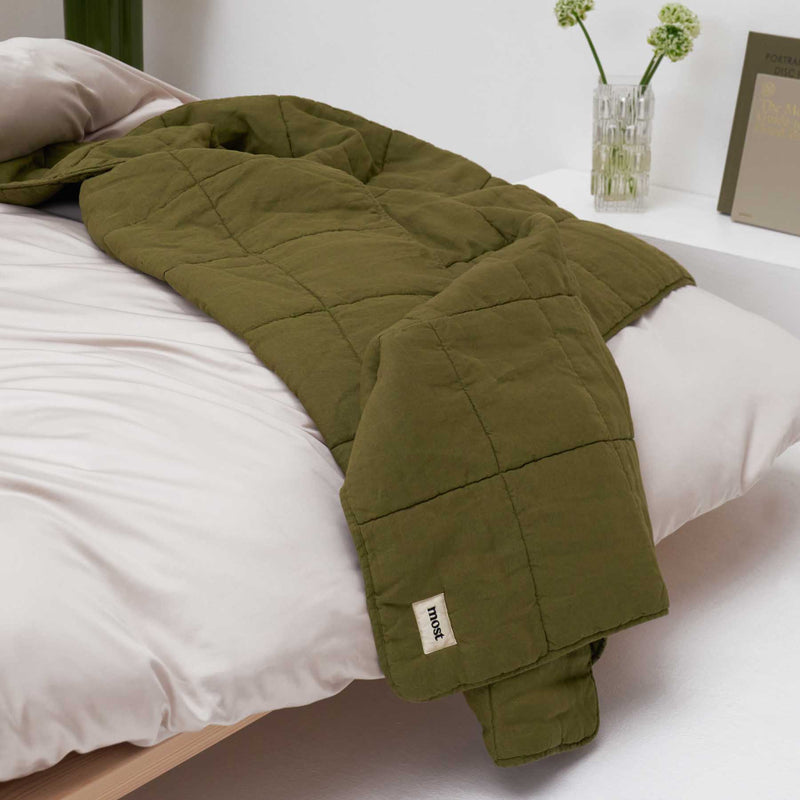 Édredon En Lin - Vert Olive