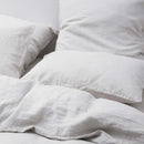 2 Taies D'Oreiller En Lin Lavé 190G/M² - Gris Galet