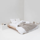 Drap Housse En Lin Lavé 190G/M² - Blanc