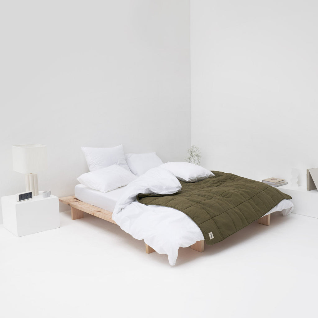 2 Taies D'Oreiller - En Percale De Coton Lavé 300 Fils - Blanc