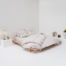 linge de lit haut de gamme percale lavee coton egyptien beige most