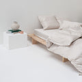 Fitted Sheet - 300 Thread Count Egyptian Cotton Sateen - Sand Beige