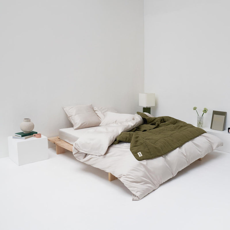 Édredon En Lin - Vert Olive