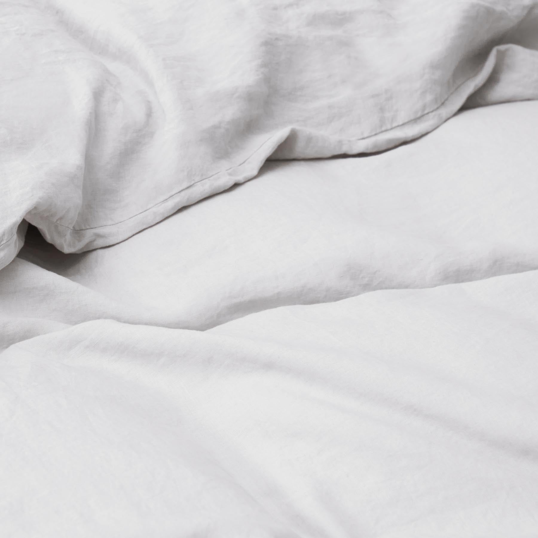 Drap Plat - En Lin Lavé 190G/M² - Gris Galet