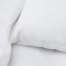 Drap Housse En Percale De Coton Lavé 300 Fils - Blanc