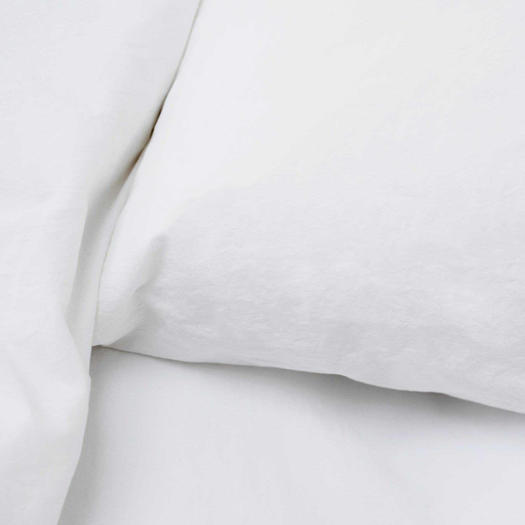 Fitted Sheet - In 300 Thread Count Washed Cotton Percale - White