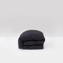 linge de lit percale coton lave coton egyptien gris graphite maison most