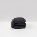 housse de couette haut de gamme satin coton egyptien gris graphite most