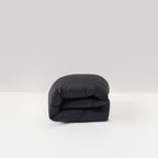 housse de couette haut de gamme satin coton egyptien gris graphite most