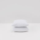 2 Taies D'Oreiller - En Percale De Coton Lavé 120 Fils - Blanc