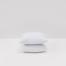 2 Taies D'Oreiller En Percale De Coton Lavé 300 Fils - Blanc