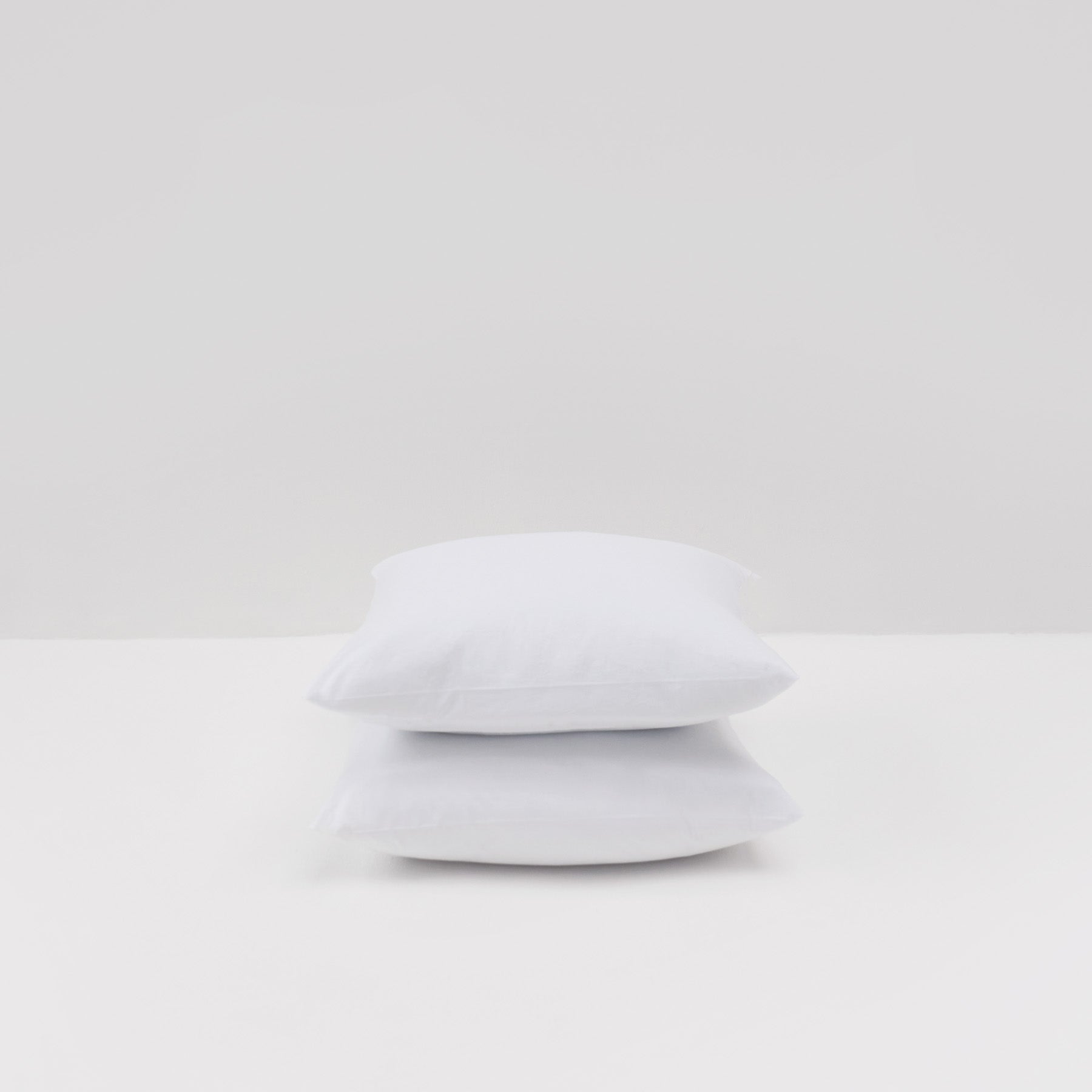 2 Taies D'Oreiller - En Percale De Coton Lavé 300 Fils - Blanc