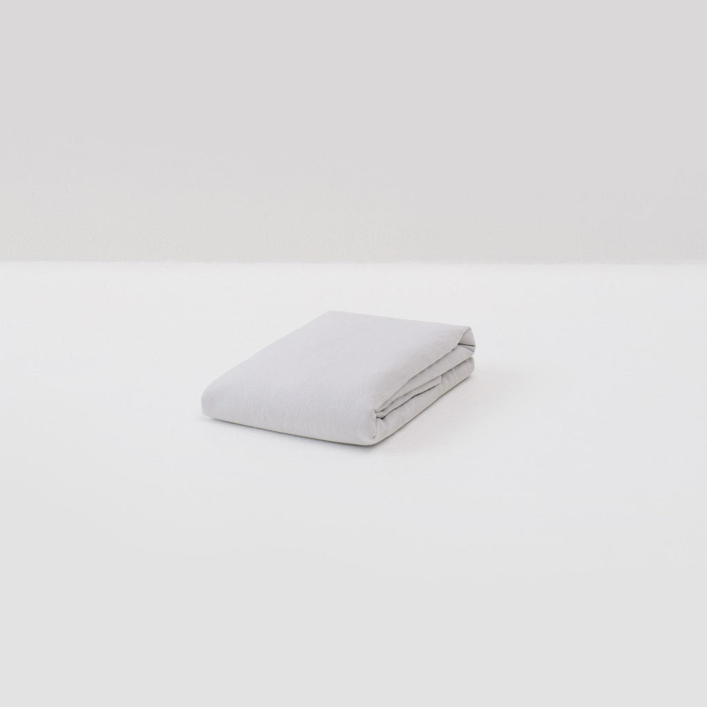 Drap Plat - En Lin Lavé 190G/M² - Gris Galet