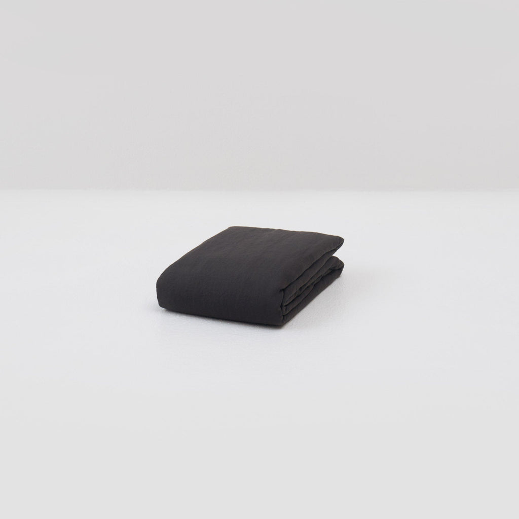 Drap Housse - En Lin Lavé 190G/M² - Gris Graphite