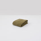 Drap plat lin lavé vert olive francais haut de gamme maison Most
