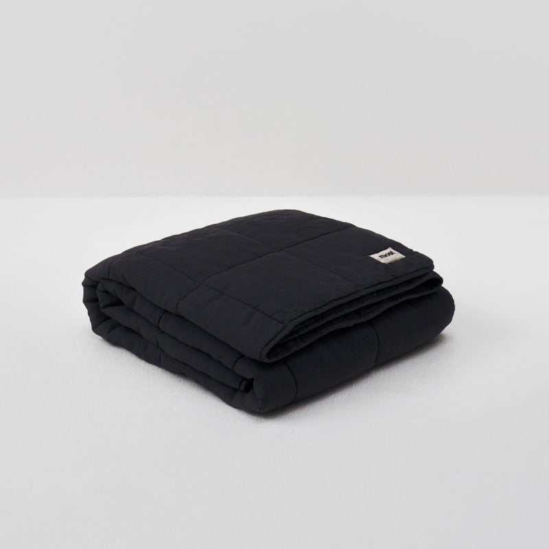 Édredon En Lin Lavé - Gris Graphite