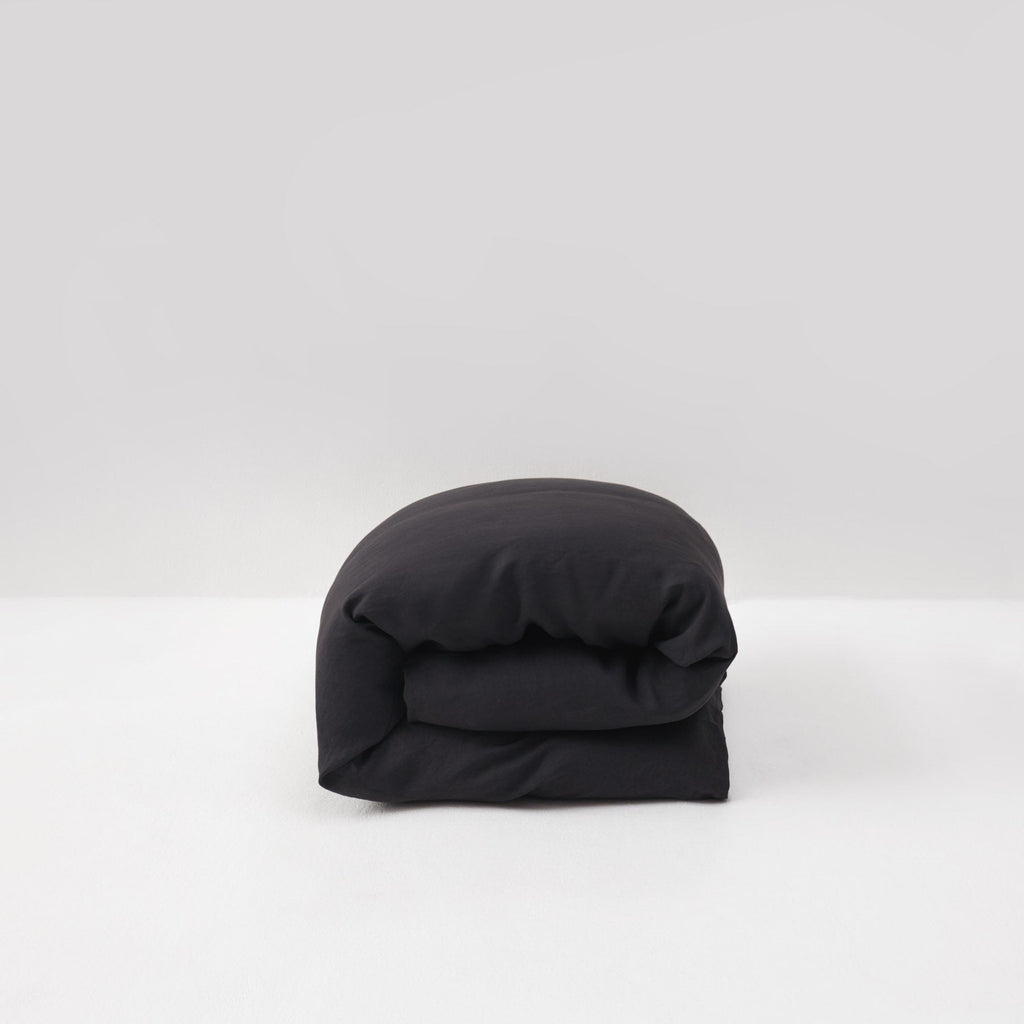 Housse De Couette - En Lin Lavé 190G/M² - Gris Graphite
