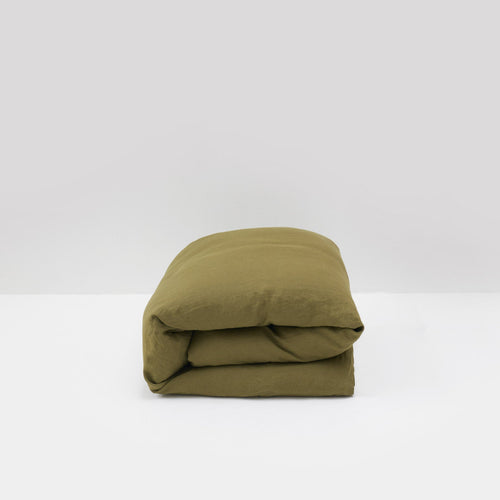 luxury hotel comforter cover olive green washed linen home most