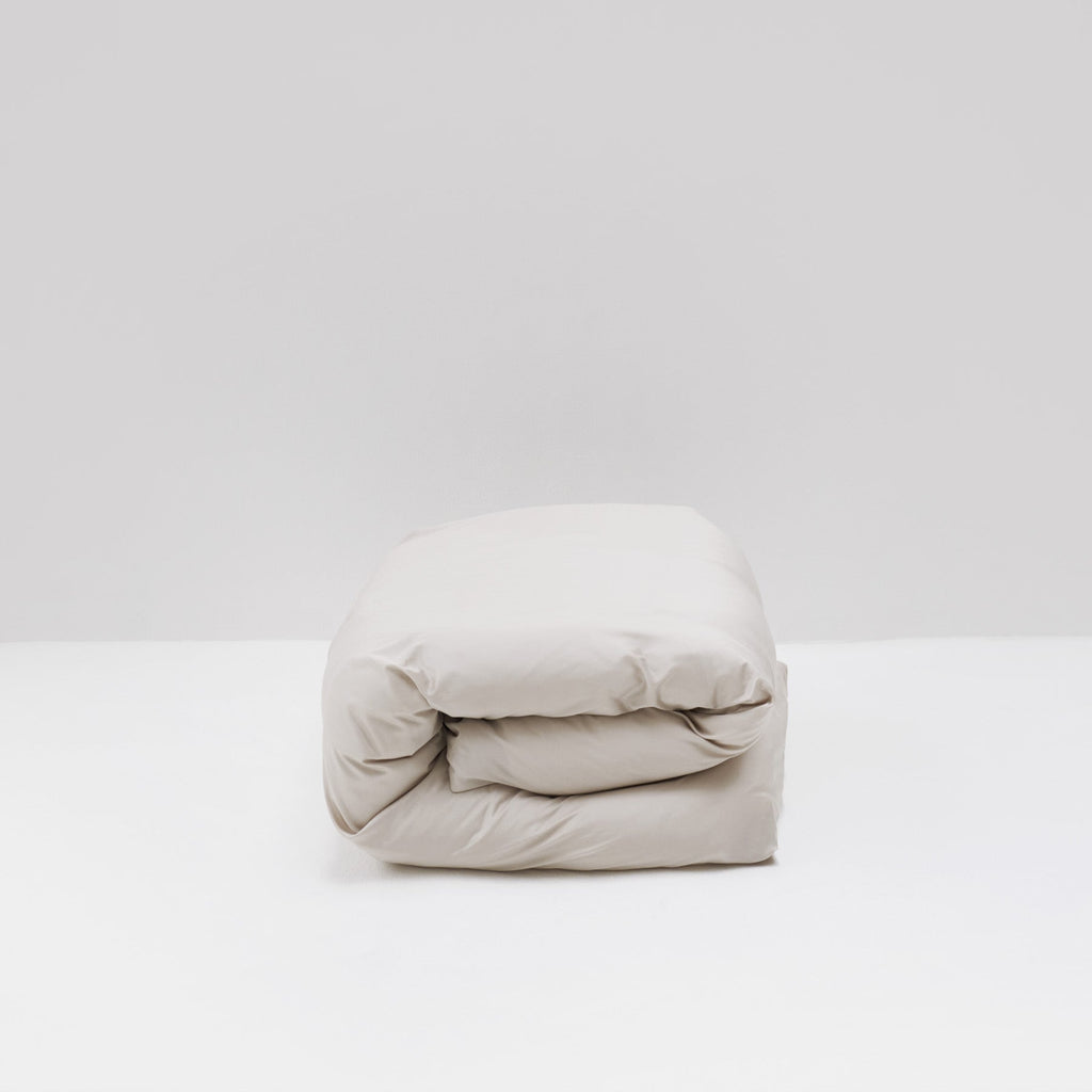 high-end duvet cover satin egyptian cotton beige most