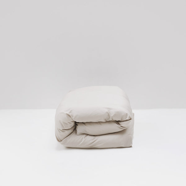 housse de couette haut de gamme satin coton egyptien beige most