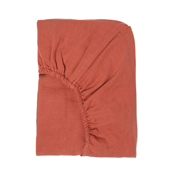 Mousse Le Drap Housse Bébé - Terracotta