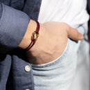 Bracelet Mousse - Bordeaux