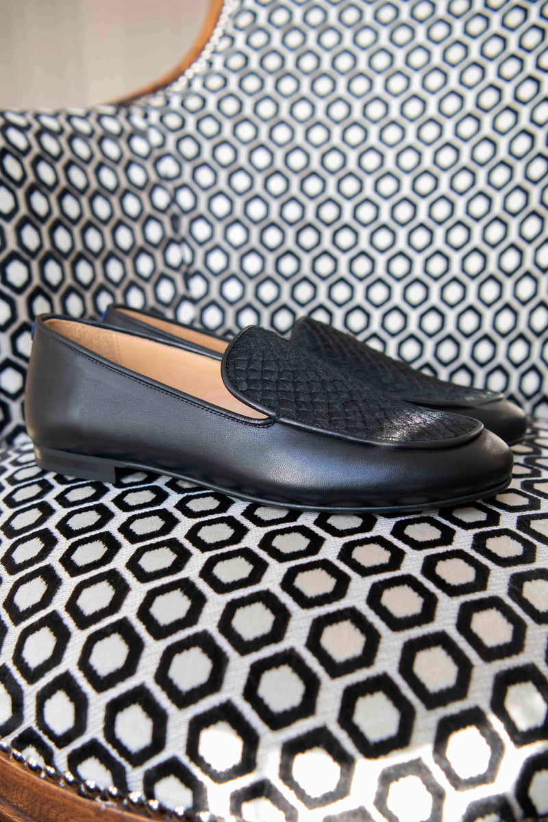 Mocassins François Quilted - Noir - Femme