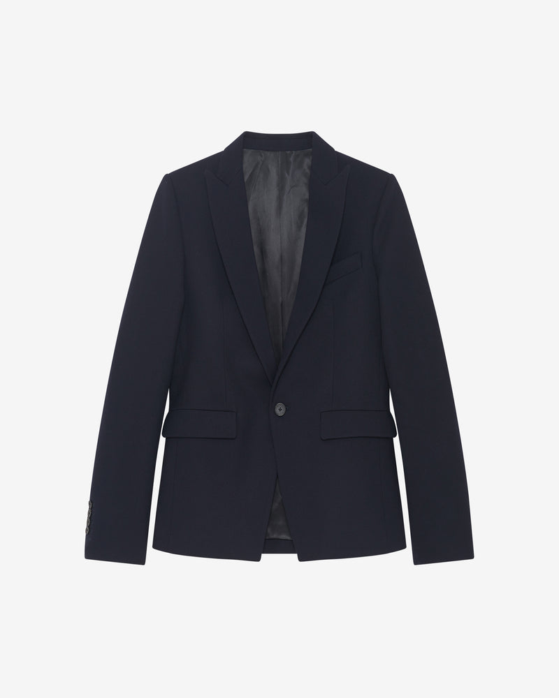 Veste De Costume En Laine Karion - Navy