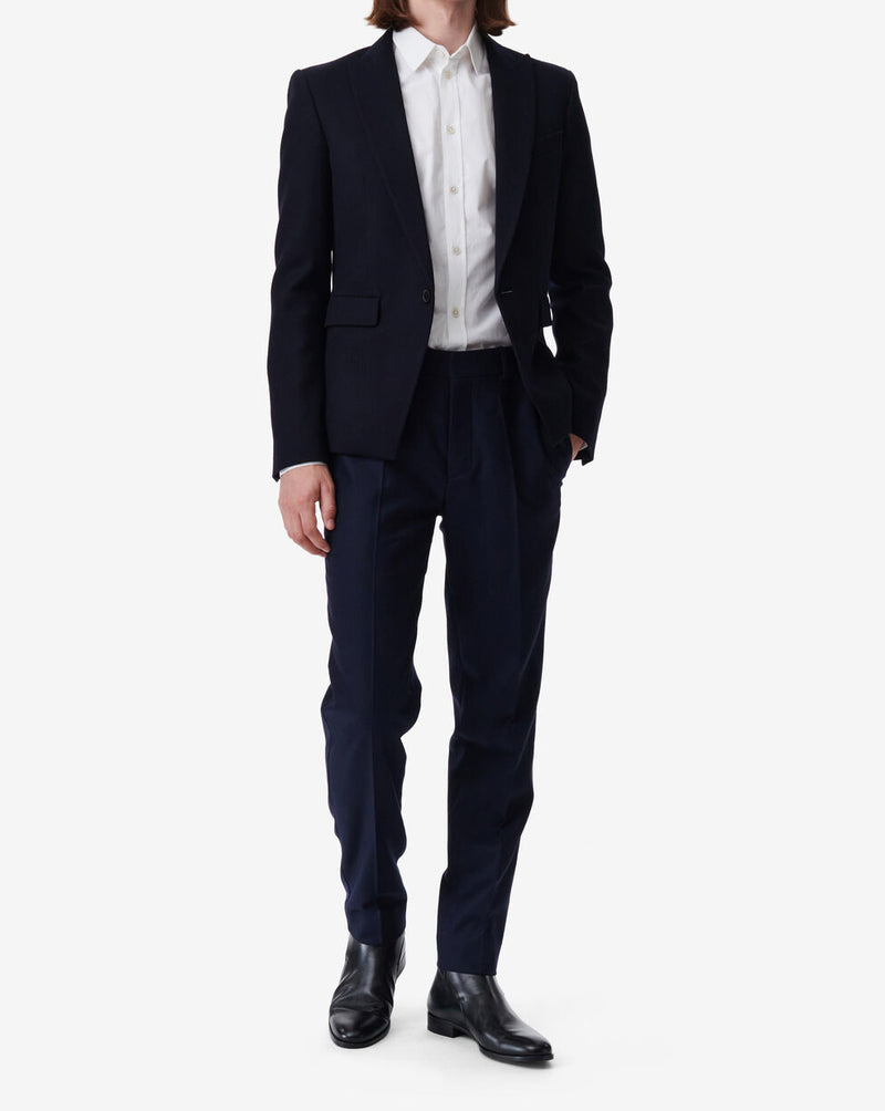 Veste De Costume En Laine Karion - Navy