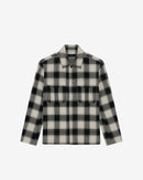 Fulvio Checked Overshirt - Mixed White