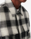 Fulvio Checked Overshirt - Mixed White