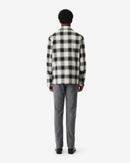 Fulvio Checked Overshirt - Mixed White