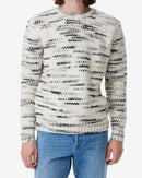 Pull Bicolore En Laine Bapo - Ecru/Black