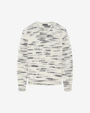 Pull Bicolore En Laine Bapo - Ecru/Black