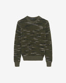 Pull Bicolore En Laine Bapo - Khaki/Black