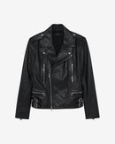 Veste Biker En Cuir Erik - Black