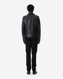 Veste Biker En Cuir Erik - Black